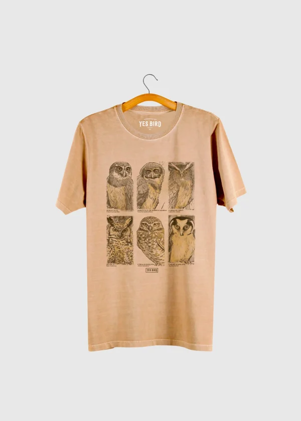 Camiseta masculina - Corujas strigidae II