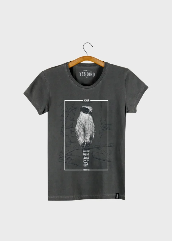 Camiseta Baby-look - Acauã (Herpetotheres cachinnans)