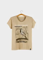 Camiseta Baby-look estonada - Tem-farinha-aí (Myrmorchilus strigilatus)